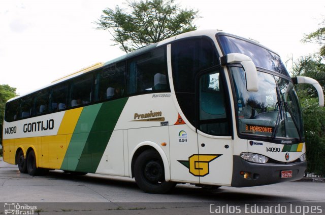 Empresa Gontijo de Transportes 14090 na cidade de São Paulo, São Paulo, Brasil, por Carlos Eduardo Lopes. Número da foto: #892088.