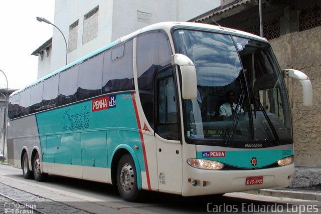 Empresa de Ônibus Nossa Senhora da Penha 35021 na cidade de Rio de Janeiro, Rio de Janeiro, Brasil, por Carlos Eduardo Lopes. Número da foto: #891925.