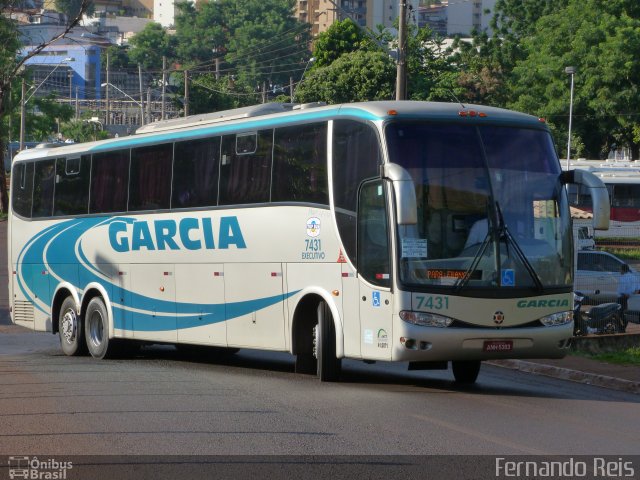 Viação Garcia 7431 na cidade de Ribeirão Preto, São Paulo, Brasil, por Fernando Reis. Número da foto: #890305.