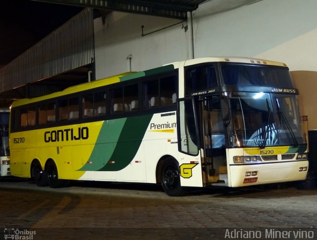 Empresa Gontijo de Transportes 15270 na cidade de Governador Valadares, Minas Gerais, Brasil, por Adriano Minervino. ID da foto: 894143.