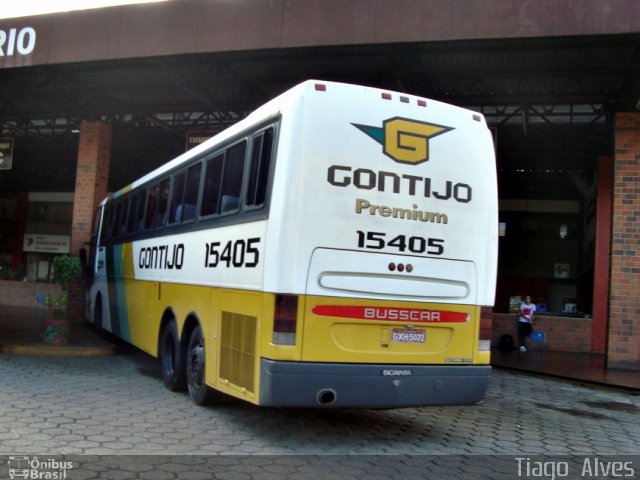 Empresa Gontijo de Transportes 15405 na cidade de Coronel Fabriciano, Minas Gerais, Brasil, por Tiago  Alves. ID da foto: 893063.