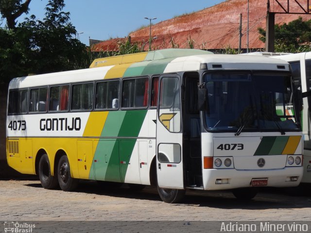 Empresa Gontijo de Transportes 4073 na cidade de Governador Valadares, Minas Gerais, Brasil, por Adriano Minervino. ID da foto: 894157.