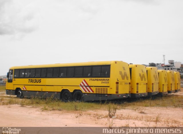 Viação Itapemirim 24025 na cidade de Guarapari, Espírito Santo, Brasil, por Marcos Pinnheiro Meneses. Número da foto: #892480.