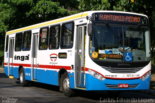 Auto Lotação Ingá NIT.01-146  na cidade de Niterói, Rio de Janeiro, Brasil, por Carlos Eduardo Lopes. Número da foto: #894153.