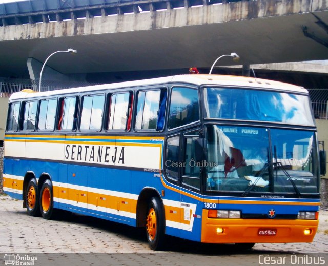 Viação Sertaneja 1800 na cidade de Belo Horizonte, Minas Gerais, Brasil, por César Ônibus. Número da foto: #893706.
