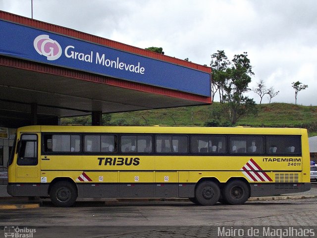 Viação Itapemirim 24011 na cidade de João Monlevade, Minas Gerais, Brasil, por Mairo de Magalhães. ID da foto: 893751.