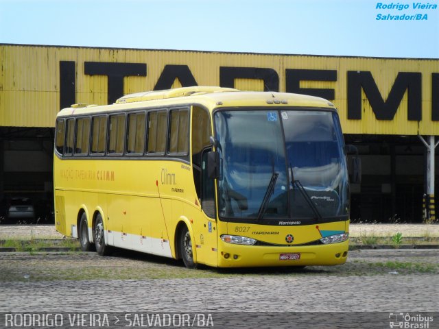 Viação Itapemirim 8027 na cidade de Salvador, Bahia, Brasil, por Rodrigo Vieira. ID da foto: 894814.