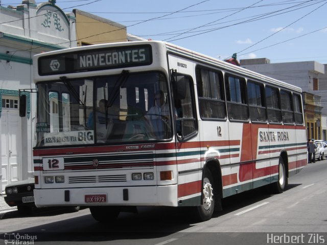 Empresa Auto Viação Santa Rosa 12 na cidade de Pelotas, Rio Grande do Sul, Brasil, por Herbert Zils. Número da foto: #895306.