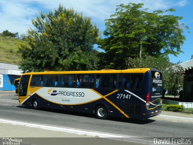 Viação Progresso 27141 na cidade de Três Rios, Rio de Janeiro, Brasil, por David Freitas. Número da foto: #895247.