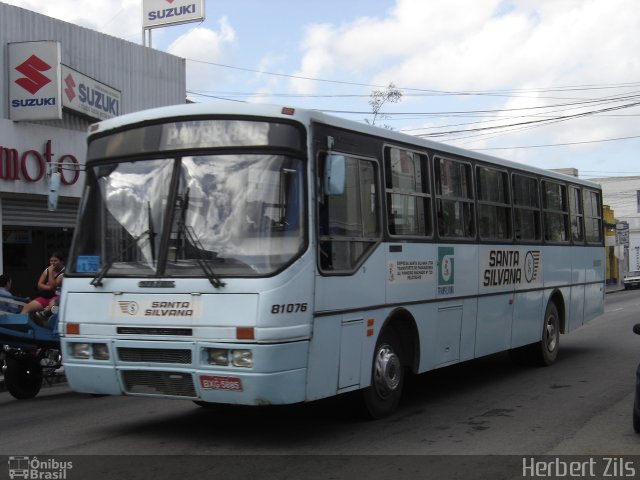 Empresa de Transportes Santa Silvana 81076 na cidade de Pelotas, Rio Grande do Sul, Brasil, por Herbert Zils. Número da foto: #895341.