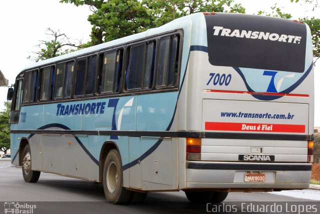 Transnorte - Transporte e Turismo Norte de Minas 7000 na cidade de Montes Claros, Minas Gerais, Brasil, por Carlos Eduardo Lopes. Número da foto: #894396.