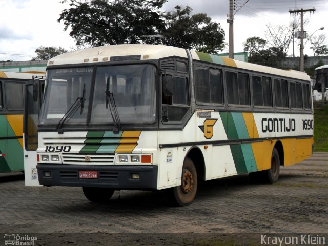 Empresa Gontijo de Transportes 1690 na cidade de Belo Horizonte, Minas Gerais, Brasil, por Krayon Klein. ID da foto: 894871.