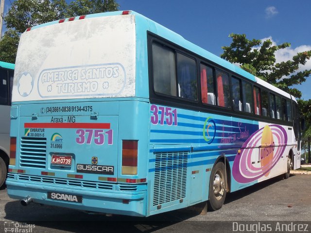 América Santos Turismo 3751 na cidade de Trindade, Goiás, Brasil, por Douglas Andrez. Número da foto: #894804.