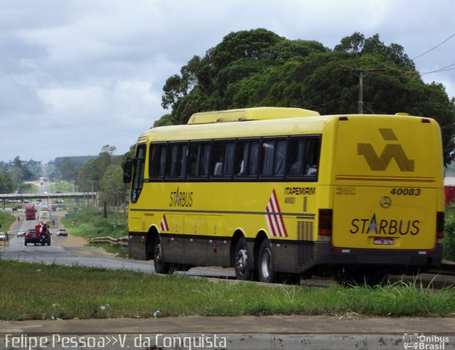 Viação Itapemirim 40083 na cidade de Vitória da Conquista, Bahia, Brasil, por Felipe Pessoa de Albuquerque. Número da foto: #897500.