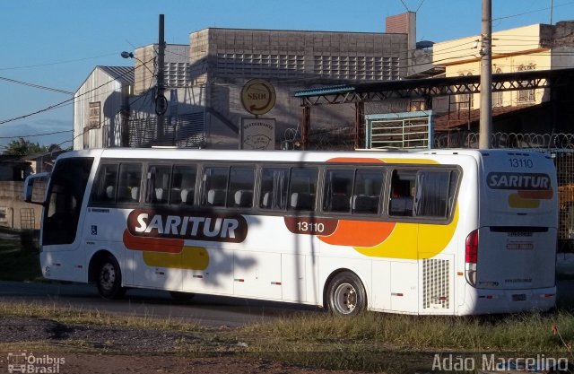 Saritur - Santa Rita Transporte Urbano e Rodoviário 13110 na cidade de Belo Horizonte, Minas Gerais, Brasil, por Adão Raimundo Marcelino. ID da foto: 898172.