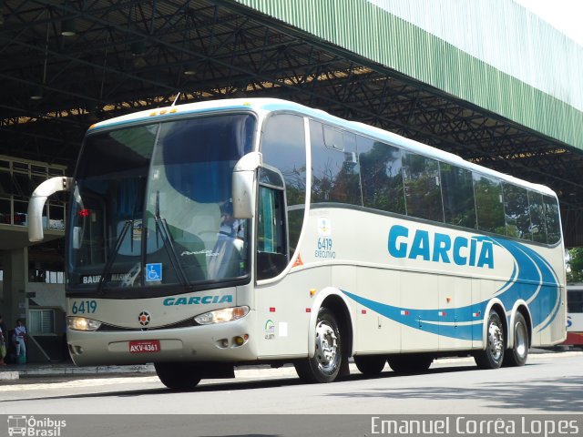 Viação Garcia 6419 na cidade de Bauru, São Paulo, Brasil, por Emanuel Corrêa Lopes. Número da foto: #897982.