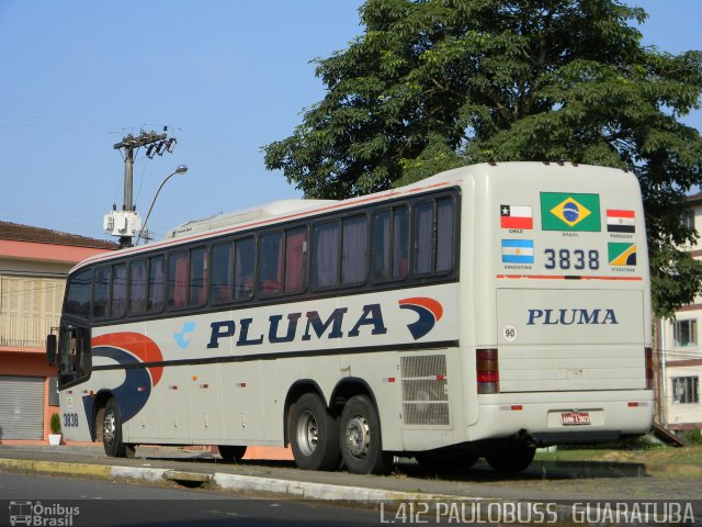 Pluma Conforto e Turismo 3838 na cidade de Joinville, Santa Catarina, Brasil, por Paulobuss  Guaratuba. ID da foto: 898160.