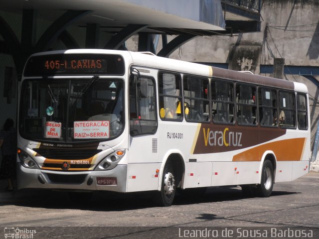 Auto Ônibus Vera Cruz RJ 104.001 na cidade de Magé, Rio de Janeiro, Brasil, por Leandro de Sousa Barbosa. Número da foto: #896464.