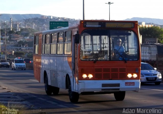 Ônibus Particulares 2693 na cidade de Belo Horizonte, Minas Gerais, Brasil, por Adão Raimundo Marcelino. ID da foto: 898183.