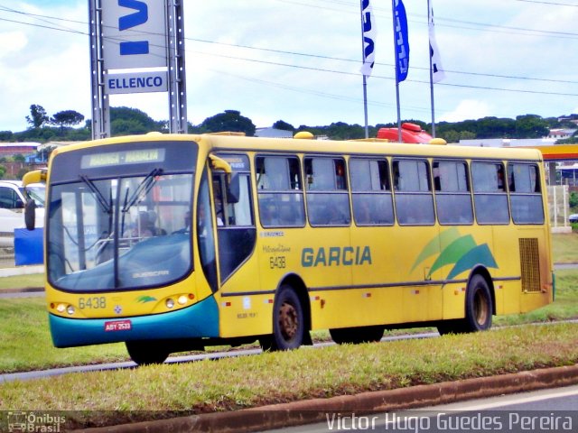Viação Garcia 6438 na cidade de Marialva, Paraná, Brasil, por Victor Hugo Guedes Pereira. Número da foto: #902190.