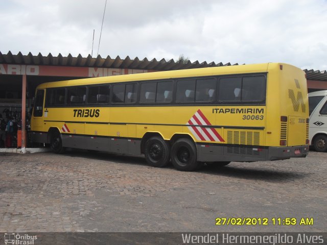 Viação Itapemirim 30063 na cidade de Floriano, Piauí, Brasil, por Wendel Hermenegildo Alves. ID da foto: 900367.