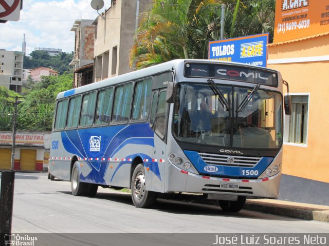 Real Transporte e Turismo 1500 na cidade de Conselheiro Lafaiete, Minas Gerais, Brasil, por José Luiz Soares Neto. Número da foto: #900828.
