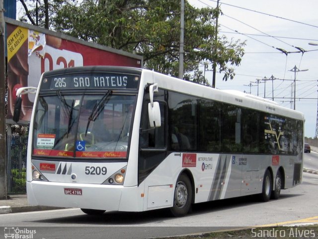 Metra - Sistema Metropolitano de Transporte 5209 na cidade de Santo André, São Paulo, Brasil, por Sandro Alves. Número da foto: #900720.