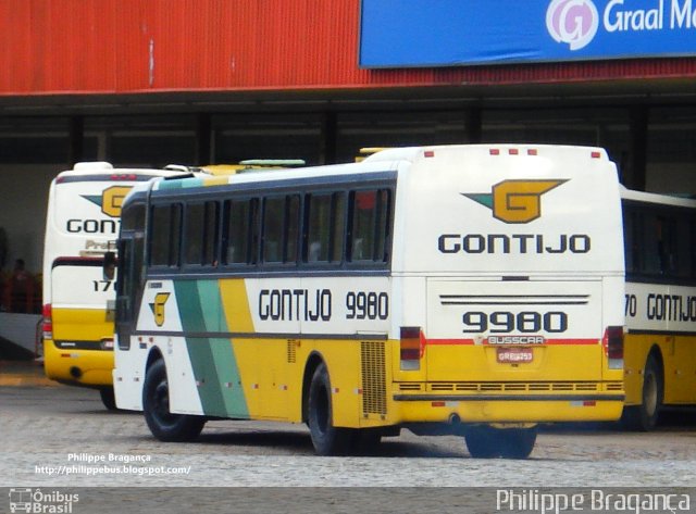 Empresa Gontijo de Transportes 9980 na cidade de João Monlevade, Minas Gerais, Brasil, por Philippe Almeida. ID da foto: 902171.