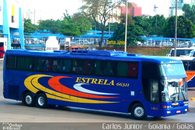 Viação Estrela 66311 na cidade de Goiânia, Goiás, Brasil, por Carlos Júnior. ID da foto: 901920.