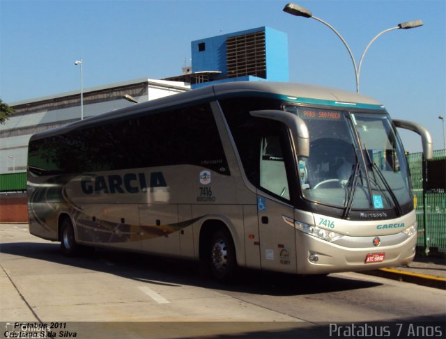 Viação Garcia 7416  na cidade de São Paulo, São Paulo, Brasil, por Cristiano Soares da Silva. Número da foto: #901782.