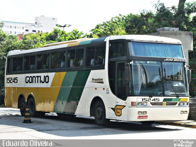 Empresa Gontijo de Transportes 15245 na cidade de São Paulo, São Paulo, Brasil, por Eduardo Oliveira. ID da foto: 947563.