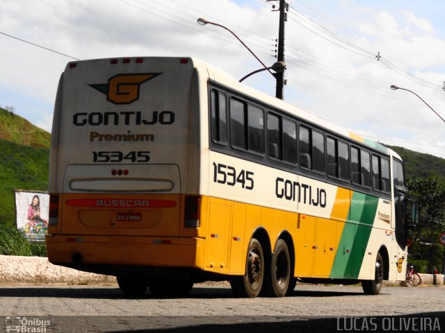 Empresa Gontijo de Transportes 15345 na cidade de Coronel Fabriciano, Minas Gerais, Brasil, por Lucas Oliveira. Número da foto: #947387.