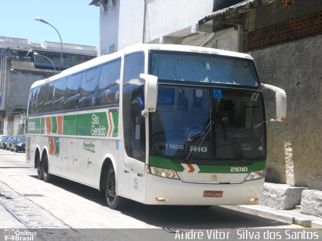 Cia. São Geraldo de Viação 21010 na cidade de Rio de Janeiro, Rio de Janeiro, Brasil, por André Vitor  Silva dos Santos. ID da foto: 946806.