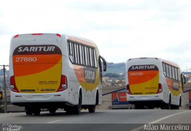Saritur - Santa Rita Transporte Urbano e Rodoviário 27880 na cidade de Betim, Minas Gerais, Brasil, por Adão Raimundo Marcelino. Número da foto: #947708.