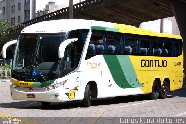 Empresa Gontijo de Transportes 18100 na cidade de Belo Horizonte, Minas Gerais, Brasil, por Carlos Eduardo Lopes. Número da foto: #946357.