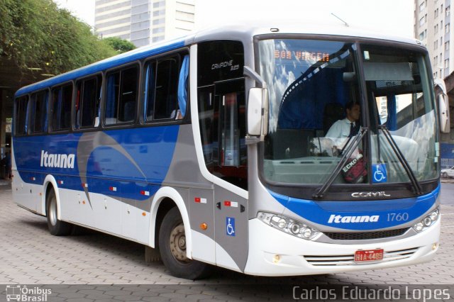 Viação Itaúna 1760 na cidade de Belo Horizonte, Minas Gerais, Brasil, por Carlos Eduardo Lopes. ID da foto: 946354.