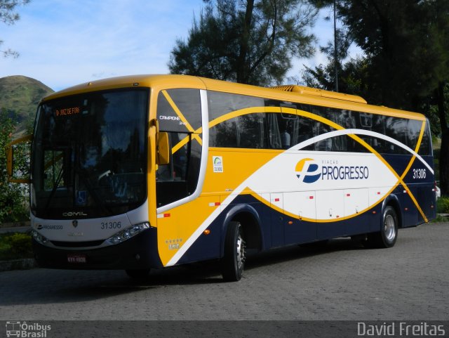 Viação Progresso 31306 na cidade de Três Rios, Rio de Janeiro, Brasil, por David Freitas. Número da foto: #947568.