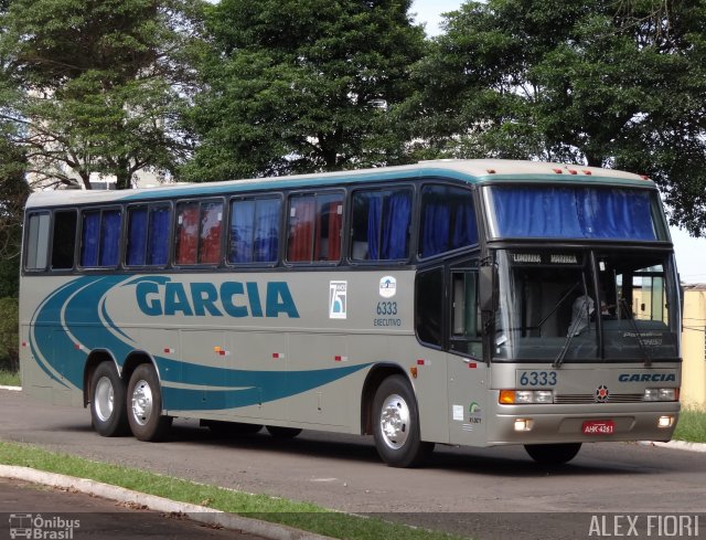 Viação Garcia 6333 na cidade de Arapongas, Paraná, Brasil, por Alex Fiori. ID da foto: 947301.