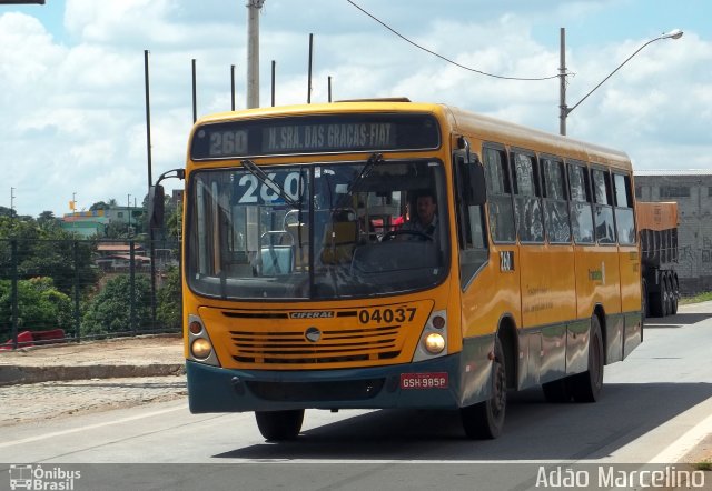 Viação Santa Edwiges 04037 na cidade de Betim, Minas Gerais, Brasil, por Adão Raimundo Marcelino. Número da foto: #967652.