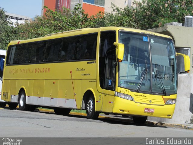 Viação Itapemirim 45813 na cidade de São Paulo, São Paulo, Brasil, por Carlos Eduardo. Número da foto: #966405.