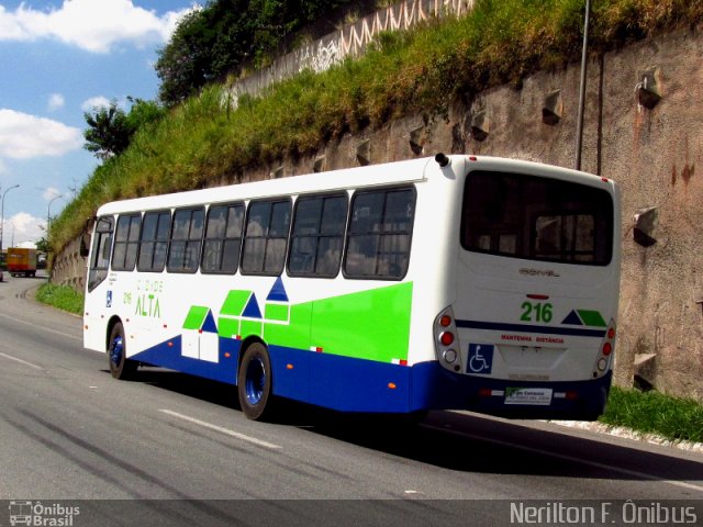 Cidade Alta Transportes 216 na cidade de Embu das Artes, São Paulo, Brasil, por Nerilton F.  ônibus. Número da foto: #967823.