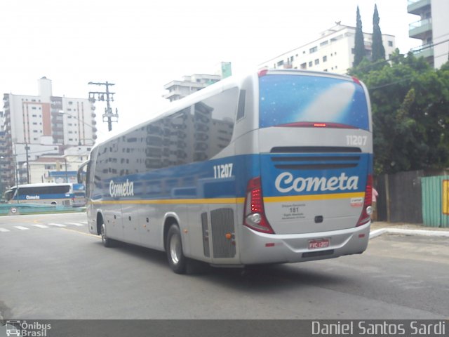 Viação Cometa 11207 na cidade de Praia Grande, São Paulo, Brasil, por Daniel Santos Sardi. ID da foto: 967050.