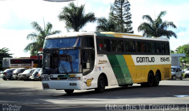 Empresa Gontijo de Transportes 15645 na cidade de Vitória da Conquista, Bahia, Brasil, por Cleber Bus. ID da foto: 968002.