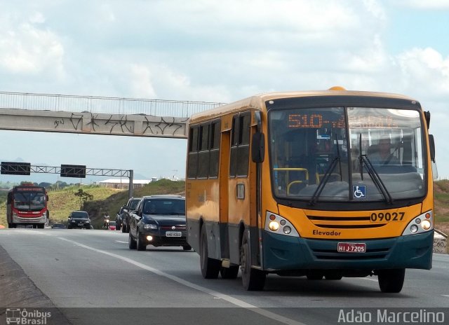Viação Santa Edwiges 09027 na cidade de Betim, Minas Gerais, Brasil, por Adão Raimundo Marcelino. Número da foto: #967627.