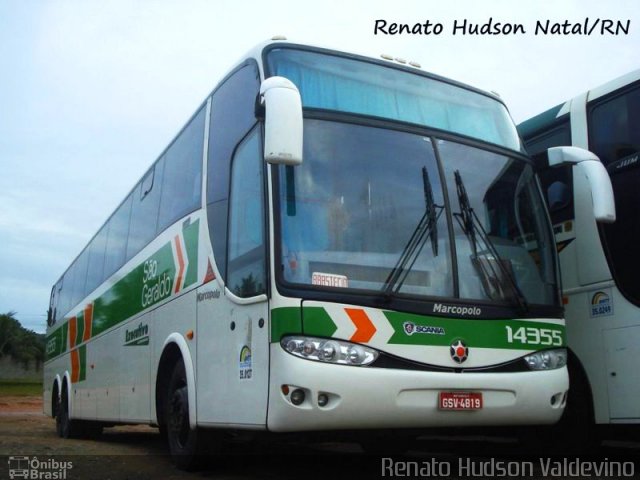 Cia. São Geraldo de Viação 14355 na cidade de Natal, Rio Grande do Norte, Brasil, por Renato Hudson Valdevino. Número da foto: #966916.