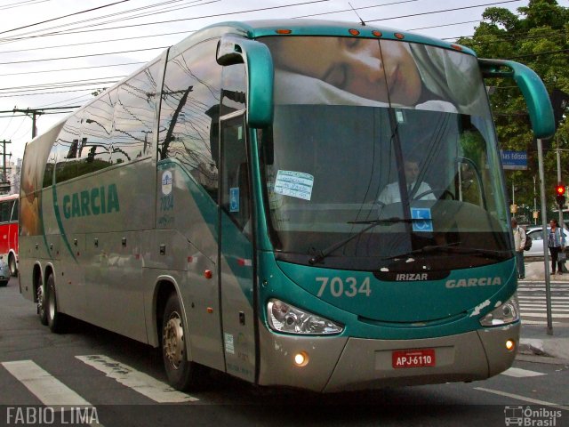 Viação Garcia 7034 na cidade de São Paulo, São Paulo, Brasil, por Fabio Lima. Número da foto: #969076.