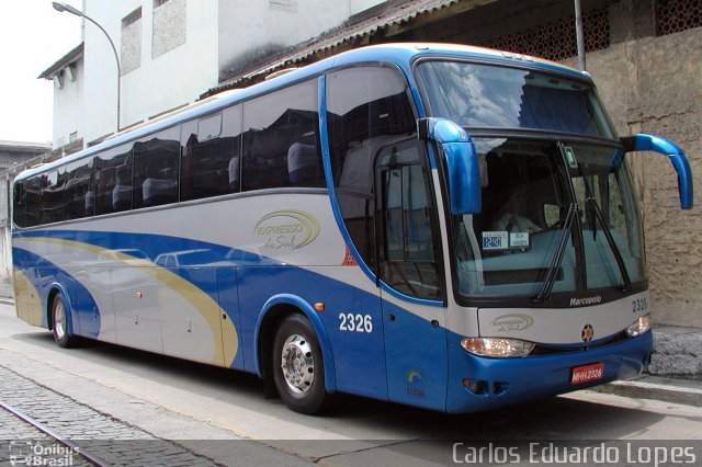 Expresso do Sul 2326 na cidade de Rio de Janeiro, Rio de Janeiro, Brasil, por Carlos Eduardo Lopes. Número da foto: #969719.