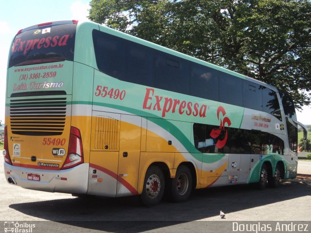 Expressa Turismo 55490 na cidade de Trindade, Goiás, Brasil, por Douglas Andrez. Número da foto: #969024.