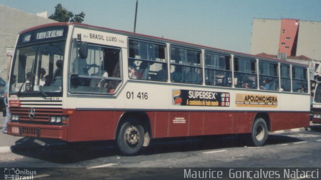 Auto Viação Brasil Luxo 01416 na cidade de São Paulo, São Paulo, Brasil, por Maurice  Gonçalves Natacci. Número da foto: #970082.