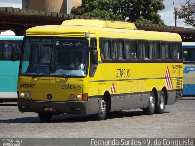 Viação Itapemirim 40347 na cidade de Vitória da Conquista, Bahia, Brasil, por Fernanda Santos Almeida. ID da foto: 970564.